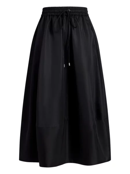 Spódnica midi Cinq A Sept do kolan w kształcie litery A czarna