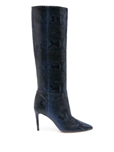 Botine Paris Texas din piele albastru
