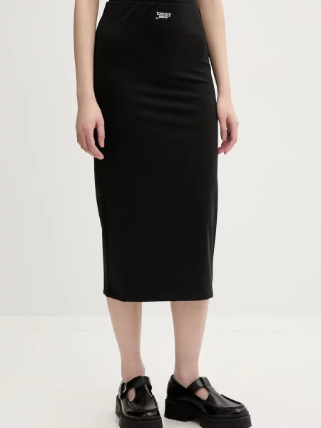 Tommy Jeans fustă creion negru