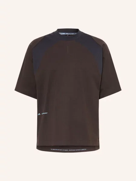 Adidas Tričko Hermanos Koumori tmavě hnědá / tmavě šedá
