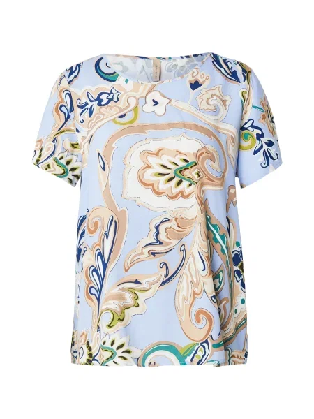 Soyaconcept Bluză CASJA 1 / albastru pastel / maro deschis / oliv bej