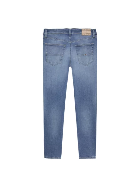 Skinny jeansy skinny Tommy Jeans niebieskie