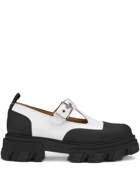 Loafers Ganni με πλατφόρμα με αγκράφα μαύρο
