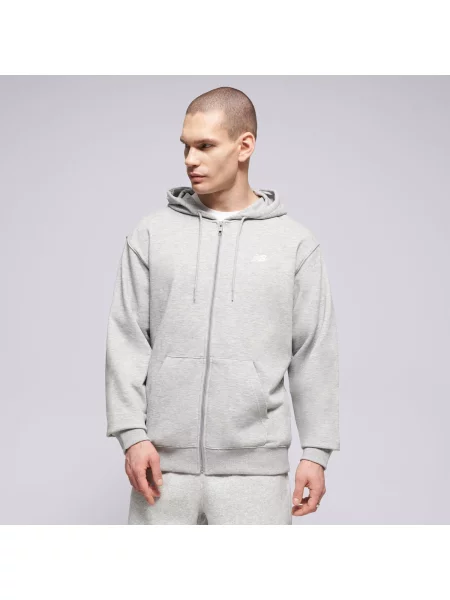 New Balance Bluza Rozpinana Sport Essentials Logo French Ter szara