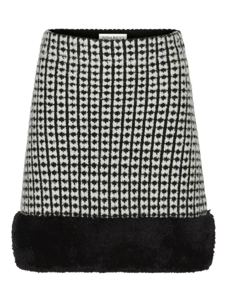 Dzianinowa spódnica Nina Ricci czarna