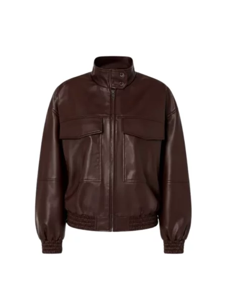 Kurtka bomber Twinset brązowy