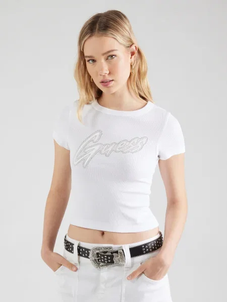 Guess Tricou alb
