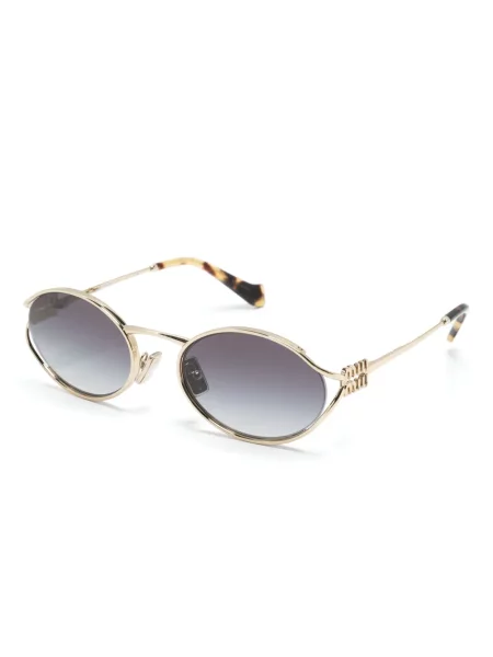 Saulės akiniai Miu Miu Eyewear auksinė