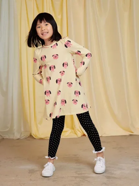 Детское платье мини Mini Rodini