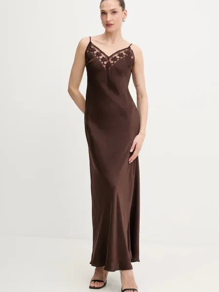 Bardot rochie maro