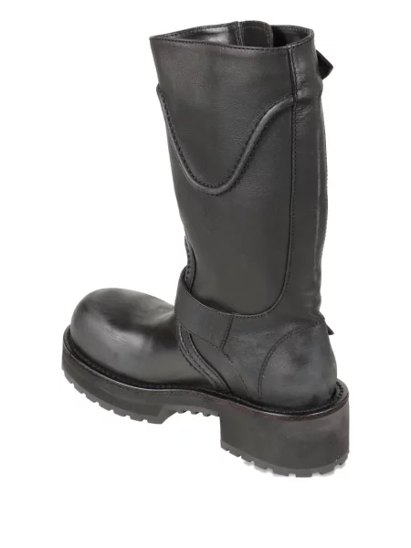 Botine Balenciaga cu cataramă biker negru