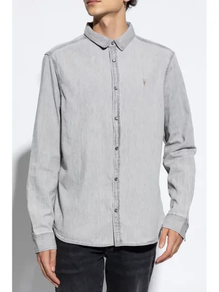 Риза Allsaints сиво