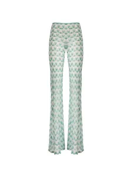 Spodnie Missoni z nadrukiem w abstrakcyjne wzory białe