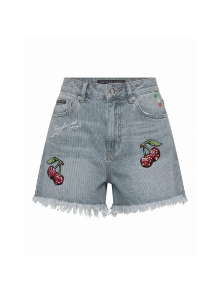 Spodnie Philipp Plein niebieskie