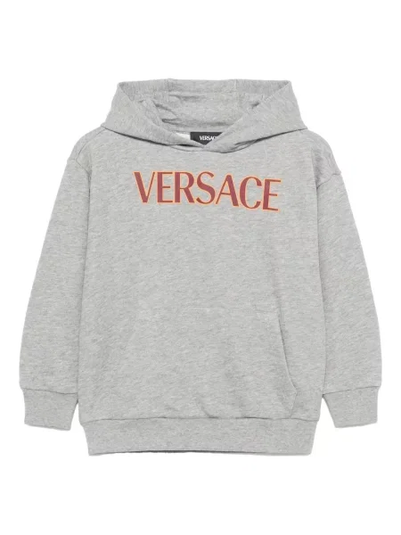 Bluza z kapturem dziecięca Versace szara