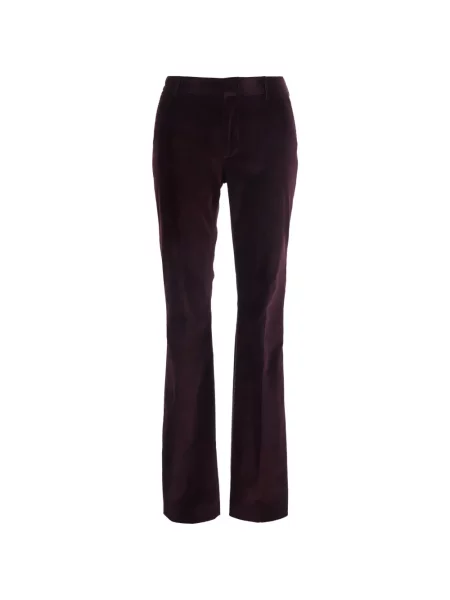 Pantaloni Pt Torino de catifea cord evazate violet