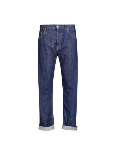 Jeansy straight leg Dondup niebieskie