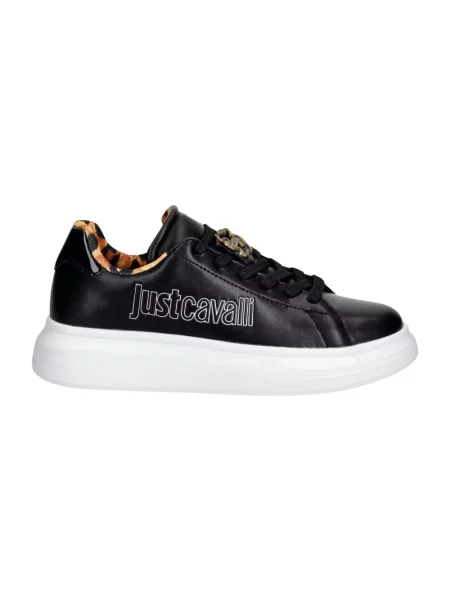 Sneakersy Just Cavalli skórzane czarne