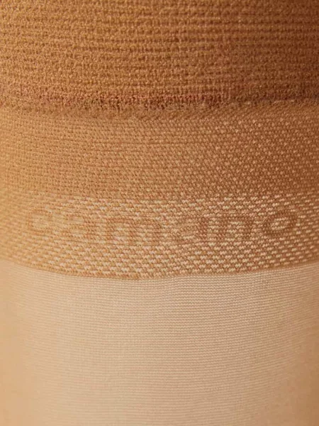 Podkolanówki z detalem z logo Camano beżowe