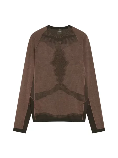 Sweter Oakley wełniany brązowy