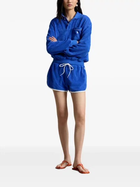 Μικρός πλεκτά σορτς Polo Ralph Lauren με κέντημα λευκό