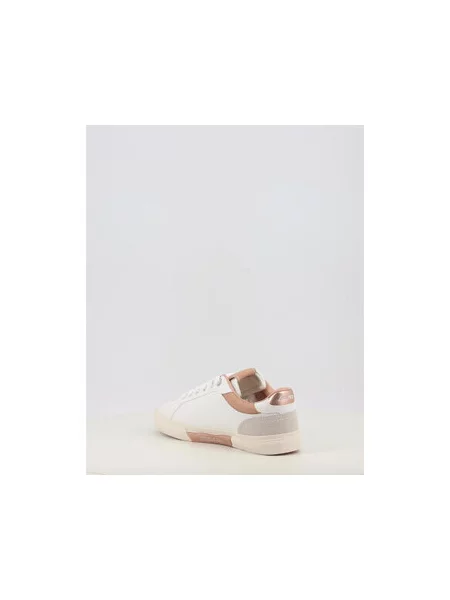 Boty Pepe Jeans Kenton Court golden ochre brown bílé