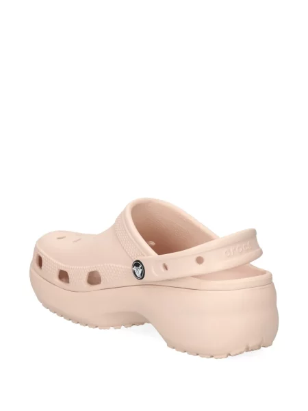 Papuci Crocs cu platformă roz