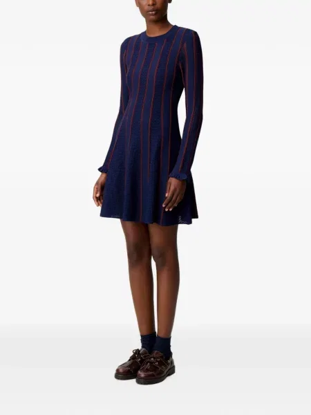 Scurt rochie Claudie Pierlot tricotate albastru
