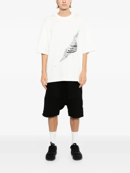 Tricou Mastermind World zdrențuiți alb