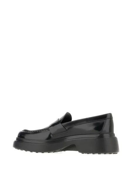 Δερμάτινα loafers Tod's με πλατφόρμα μαύρο