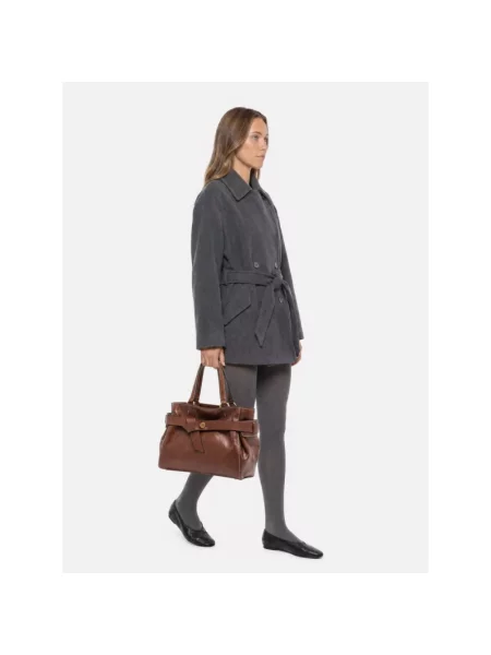 Shopperka Gianni Chiarini skórzana brązowa