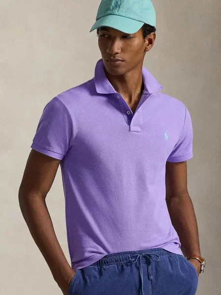 Polo Ralph Lauren μπλουζάκι πόλο μωβ