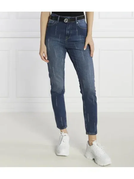 Pepe Jeans London Farmer UHW SPARKLE | Tapered kék