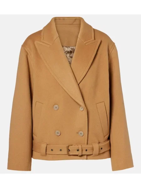 Geacă Isabel Marant de lână maro