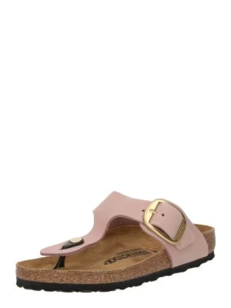 BIRKENSTOCK Flip-flops Gizeh Lenb auriu / rosé negru