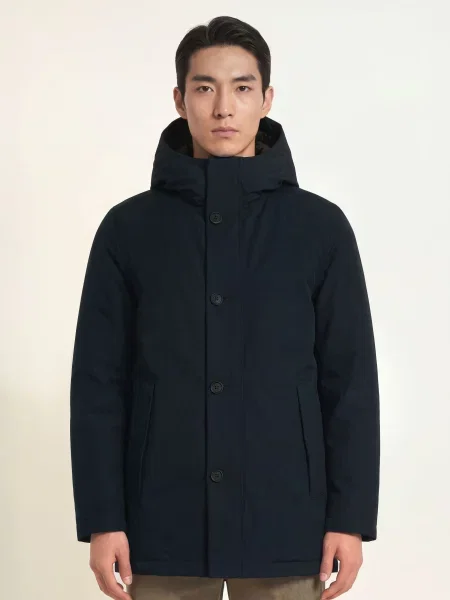 Woolrich Péřové Bundy tmavě modrá