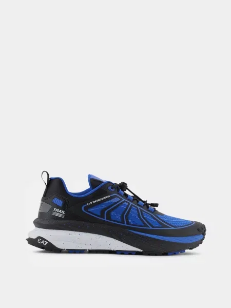 Кросівки синій/чорний поліестер/поліуретан чорні