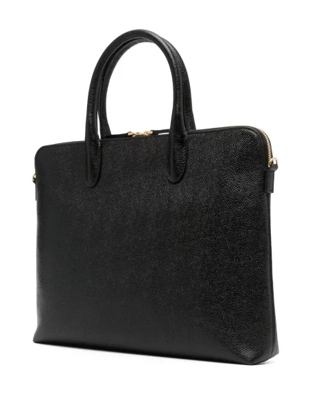 Geantă Thom Browne din piele negru