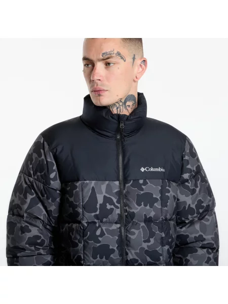 Bunda Columbia s potlačou čierna