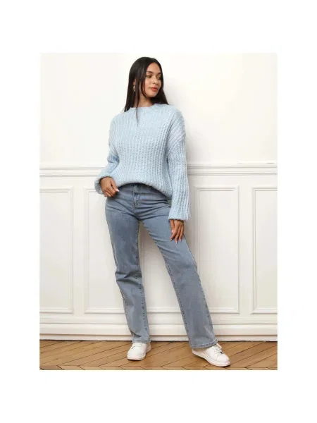 Pulover La Modeuse albastru