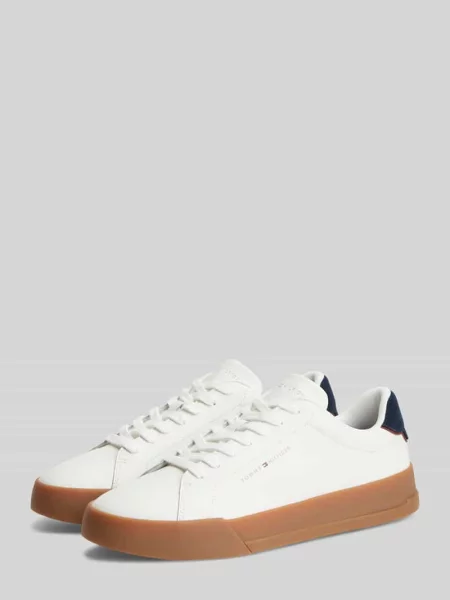 Tommy Hilfiger TH COURT LTH DETAIL ESS sneakersy skórzane białe