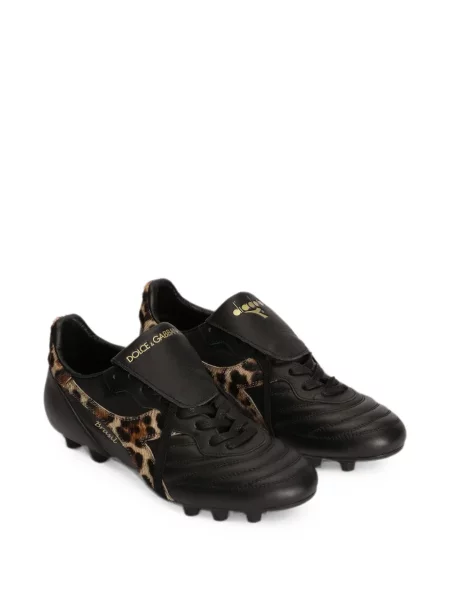 Sneakerși Dolce & Gabbana cu imagine cu model leopard negru