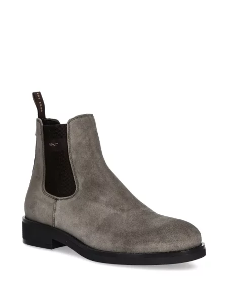 Botine chelsea Gant din piele de căprioară gri