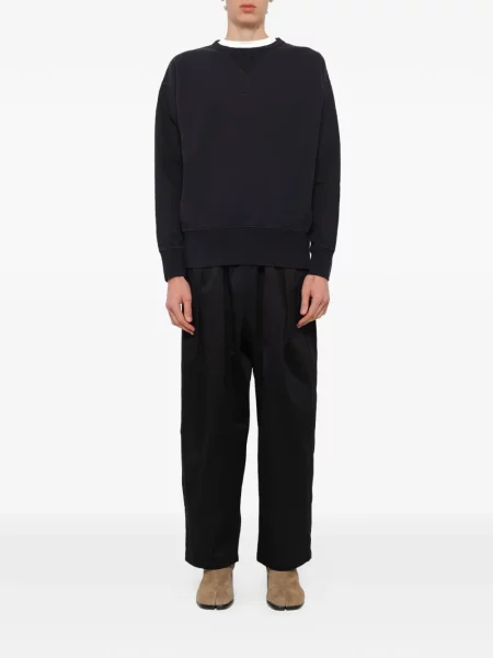 Суитчър Maison Margiela с кръгло деколте черно
