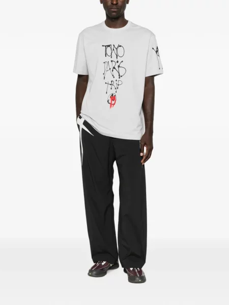 Tricou Y-3 cu decolteu rotund gri