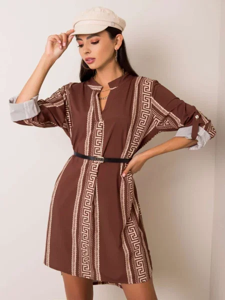 Rochie Fashionhunters de costum maro
