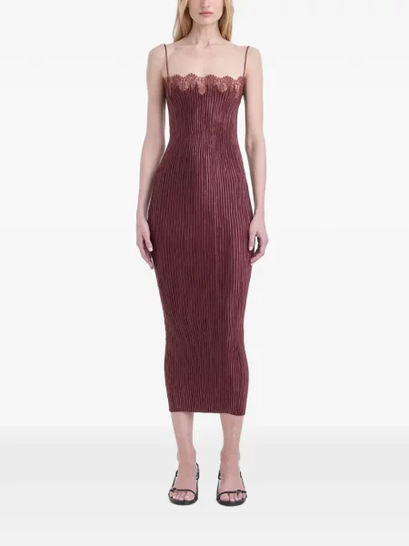 Rochie Fforme din dantelă roșu