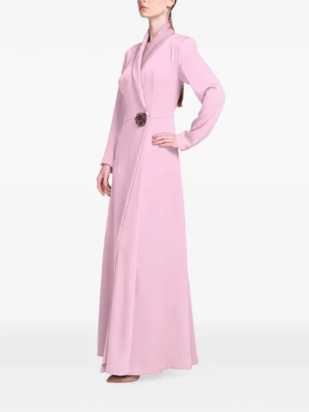 Gulerat rochie maxi Baruni roz