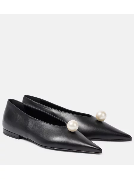 Balerini Magda Butrym din piele negru