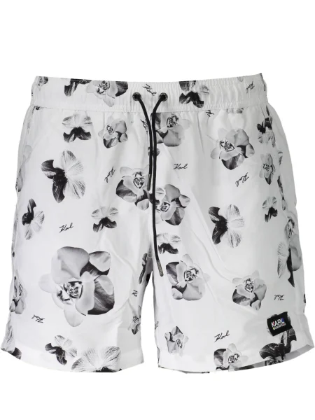 Plavalne hlačke Karl Lagerfeld Beachwear bela